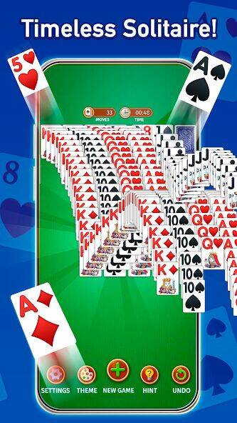 Скачать взломанную Klondike Solitaire  [Много монет] MOD apk на Андроид