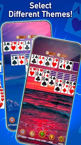 Скачать взломанную Klondike Solitaire  [Много монет] MOD apk на Андроид