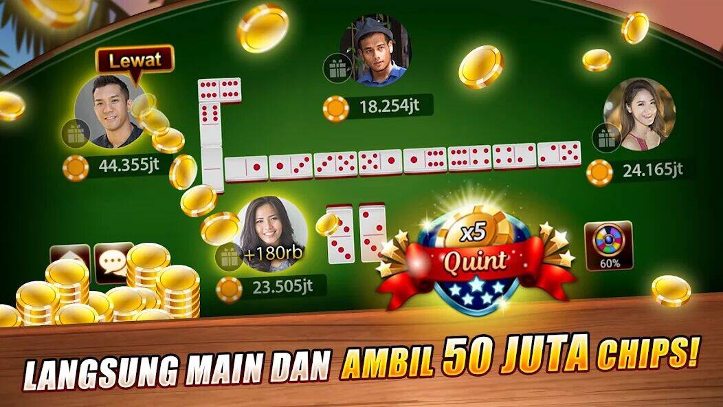 Скачать взломанную LUXY Domino Gaple QiuQiu Poker [Мод меню] MOD apk на Андроид