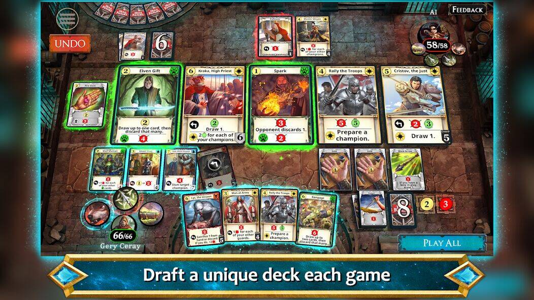 Скачать взломанную Hero Realms [Бесплатные покупки] MOD apk на Андроид