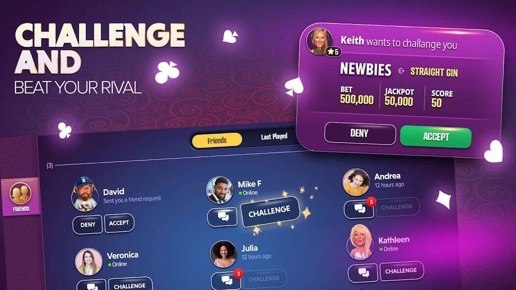 Скачать взломанную Gin Rummy Extra - Online Rummy [Много монет] MOD apk на Андроид