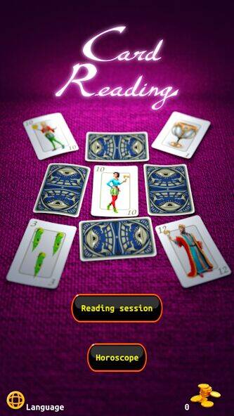 Скачать взломанную Card Reading [Много денег] MOD apk на Андроид