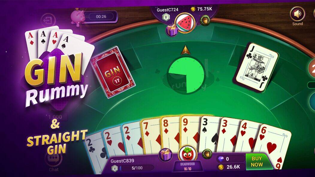 Скачать взломанную Gin Rummy - Online Card Game [Бесплатные покупки] MOD apk на Андроид