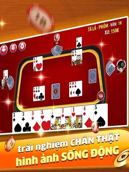 Скачать взломанную Phỏm - Phom [Много денег] MOD apk на Андроид