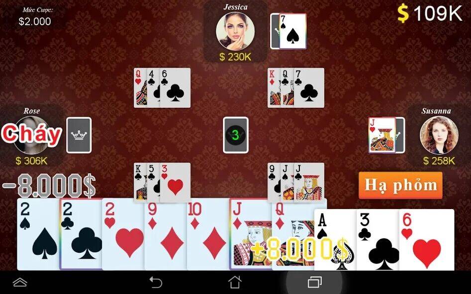 Скачать взломанную Phom - Ta La [Много монет] MOD apk на Андроид