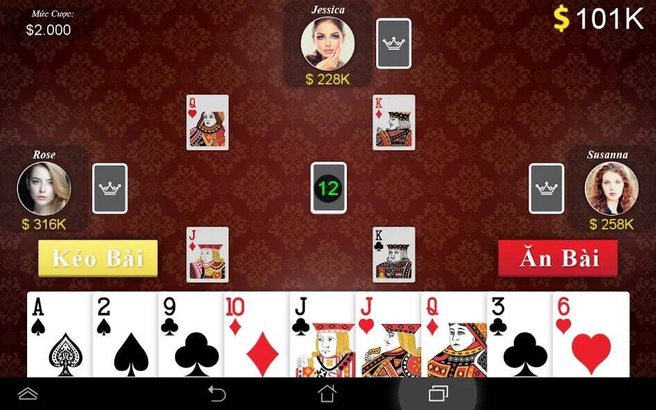 Скачать взломанную Phom - Ta La [Много монет] MOD apk на Андроид