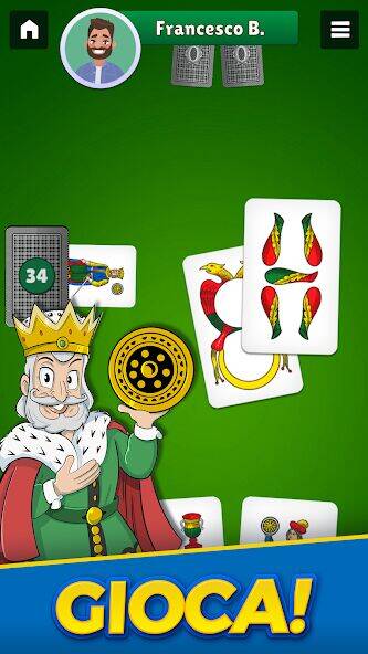 Скачать взломанную Briscola Tradizionale [Много денег] MOD apk на Андроид