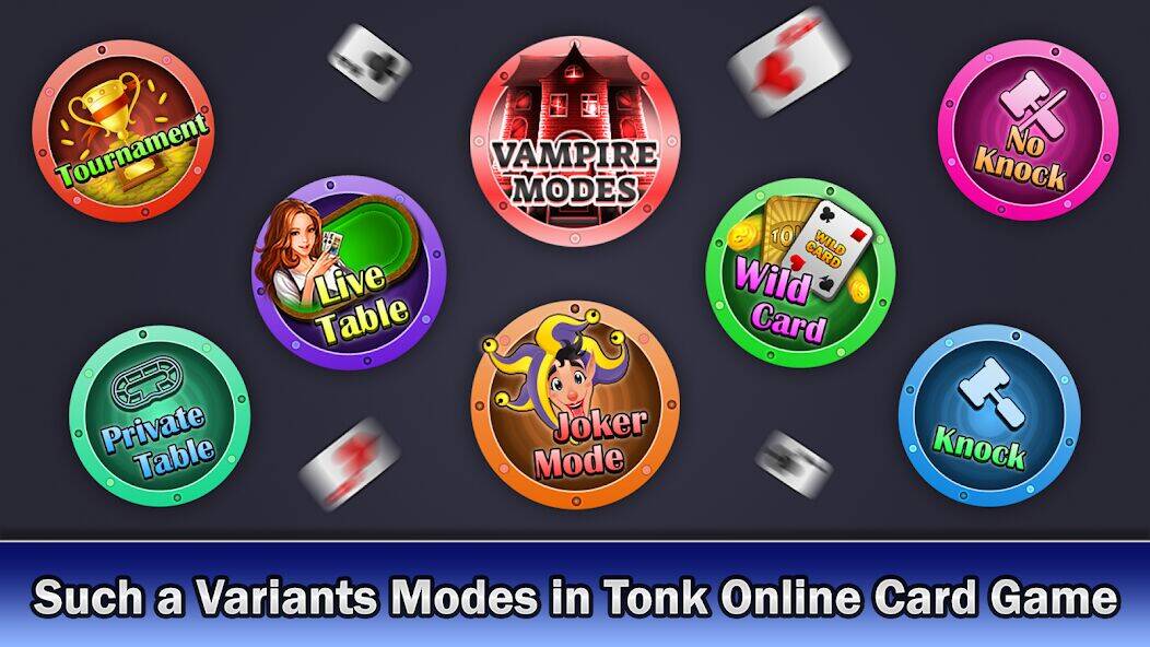 Скачать взломанную Tonk multiplayer card game [Много денег] MOD apk на Андроид
