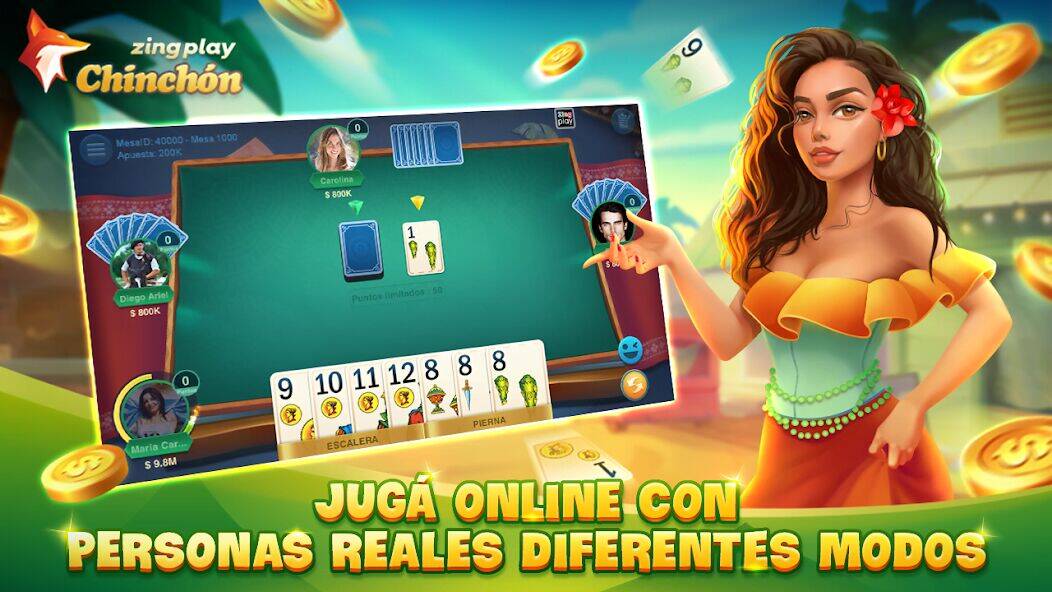Скачать взломанную ChinChón Zingplay Juego Online [Бесплатные покупки] MOD apk на Андроид