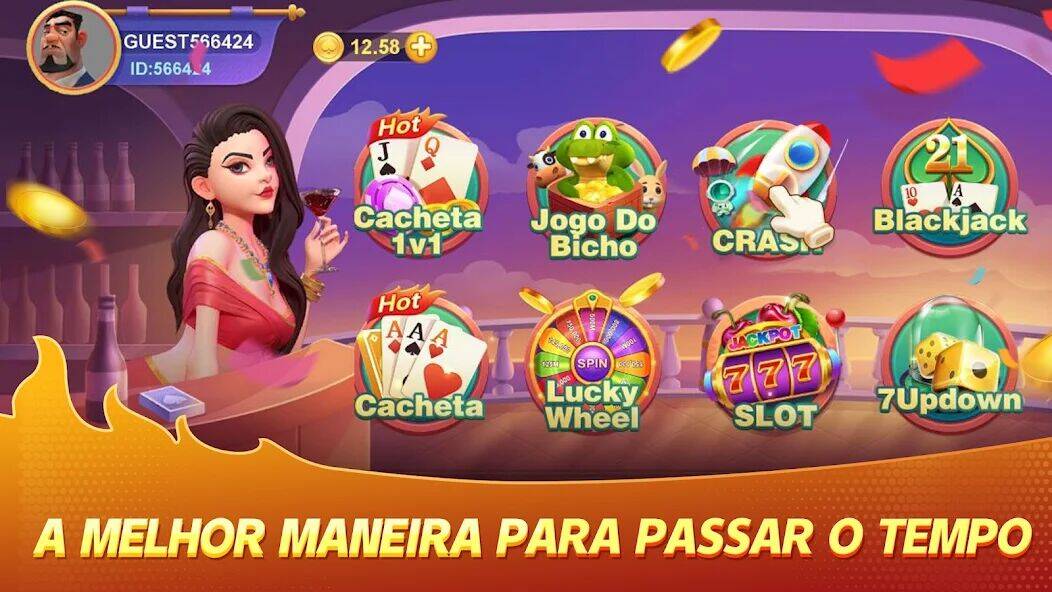 Скачать взломанную Cacheta - Crash: Pife jogo [Много денег] MOD apk на Андроид