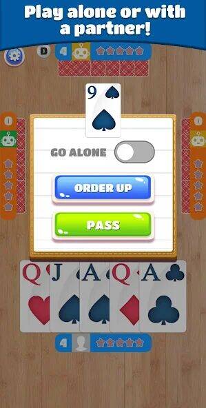 Скачать взломанную Euchre [Много монет] MOD apk на Андроид
