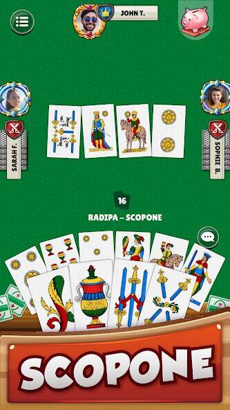 Скачать взломанную Scopa - Italian Card Game [Много денег] MOD apk на Андроид