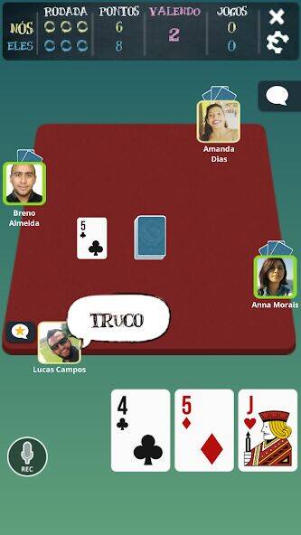 Скачать взломанную Truco Brasil - Truco online [Много монет] MOD apk на Андроид
