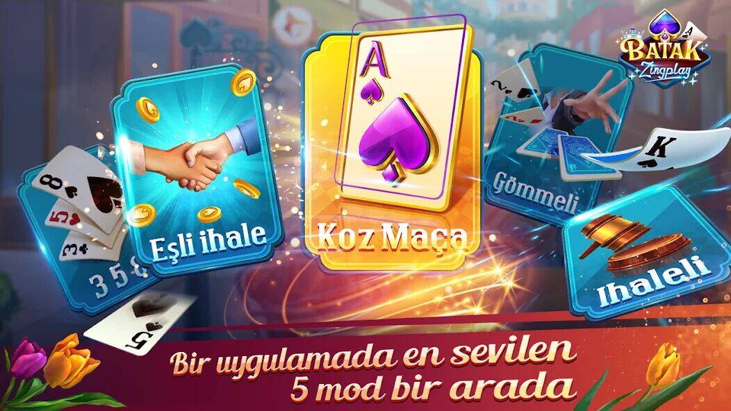 Скачать взломанную Batak ZingPlay [Бесплатные покупки] MOD apk на Андроид
