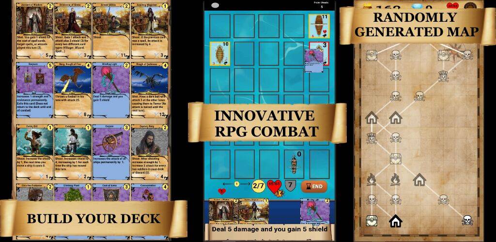 Скачать взломанную RogueShip - RPG Roguelike Card [Много монет] MOD apk на Андроид