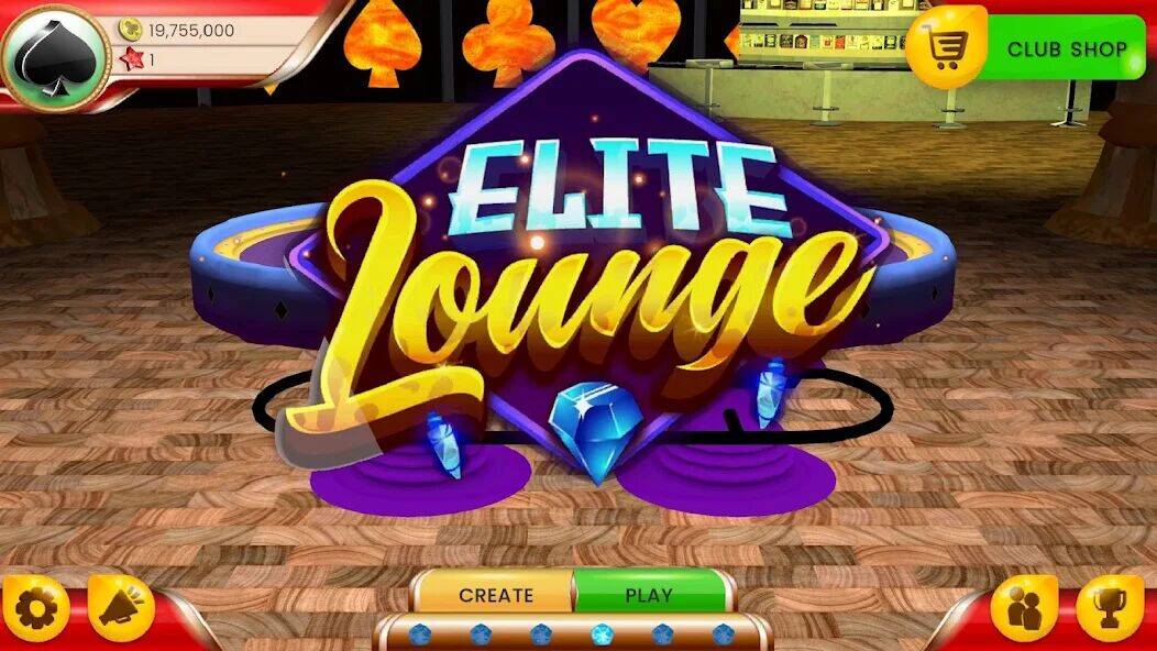 Скачать взломанную Gin Rummy Club [Много денег] MOD apk на Андроид