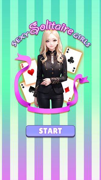 Скачать взломанную Sexy solitaire girls: ani card [Бесплатные покупки] MOD apk на Андроид