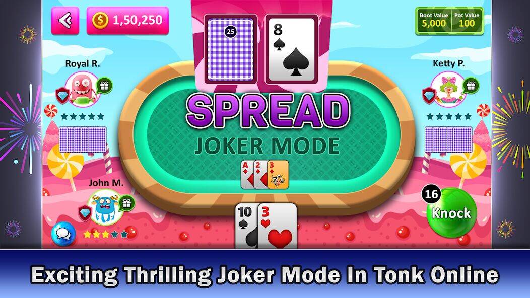 Скачать взломанную Tonk multiplayer card game [Бесплатные покупки] MOD apk на Андроид