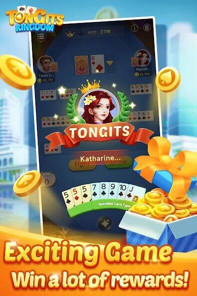 Скачать взломанную Tongits Kingdom-Fun Card Game [Много денег] MOD apk на Андроид
