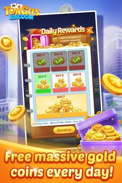 Скачать взломанную Tongits Kingdom-Fun Card Game [Много денег] MOD apk на Андроид