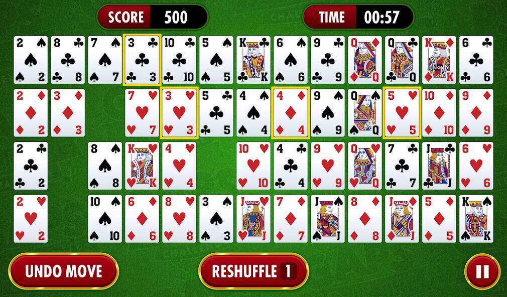 Скачать взломанную Gaps Solitaire Challenge [Бесплатные покупки] MOD apk на Андроид