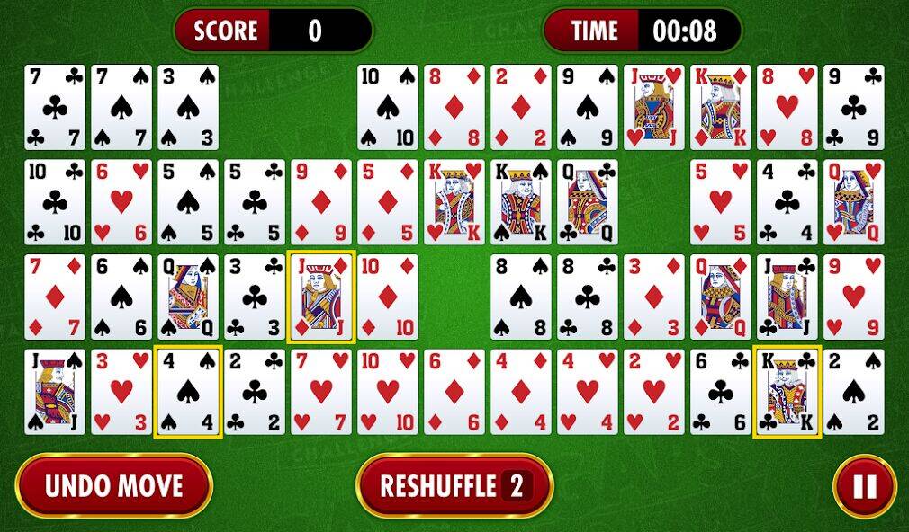 Скачать взломанную Gaps Solitaire Challenge [Бесплатные покупки] MOD apk на Андроид