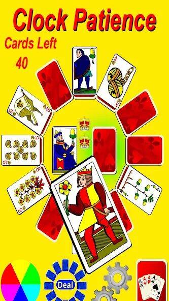 Скачать взломанную Clock Patience Solitaire [Много монет] MOD apk на Андроид