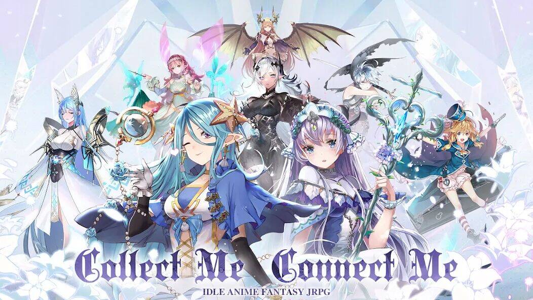 Скачать взломанную Girls' Connect: Idle RPG [Много монет] MOD apk на Андроид