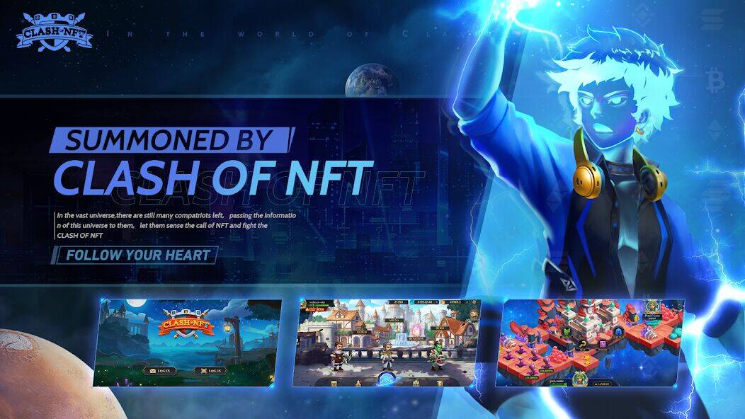 Скачать взломанную Clash Of NFT [Много денег] MOD apk на Андроид