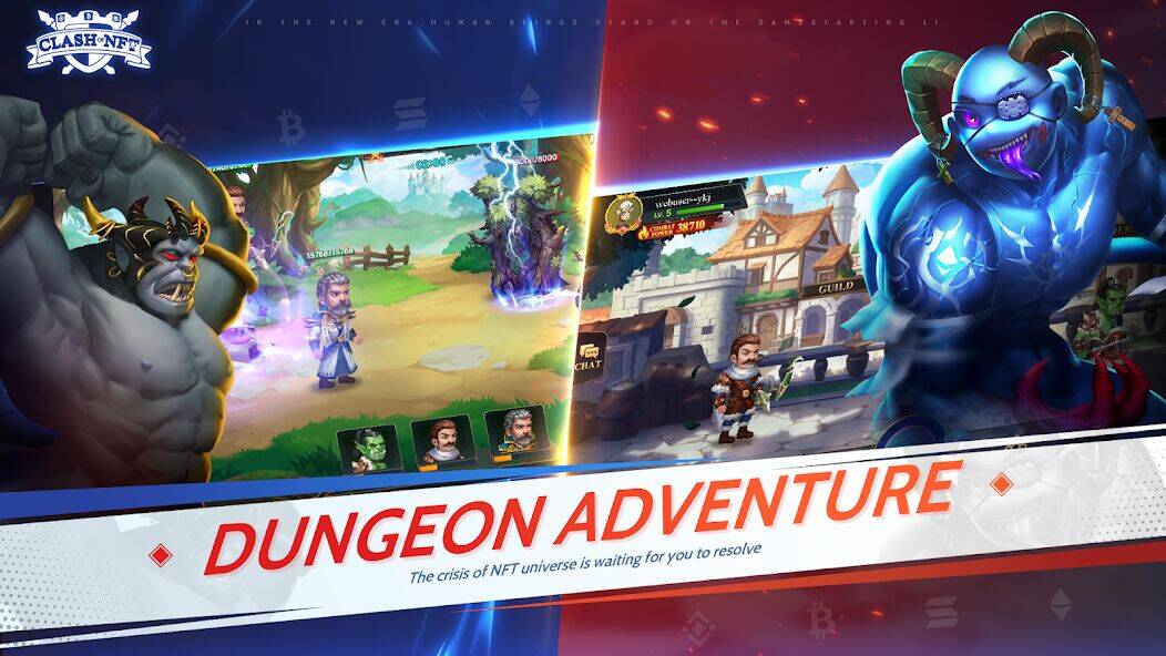 Скачать взломанную Clash Of NFT [Много денег] MOD apk на Андроид