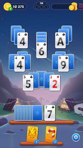 Скачать взломанную Solitaire Sunday: Card Game [Много денег] MOD apk на Андроид