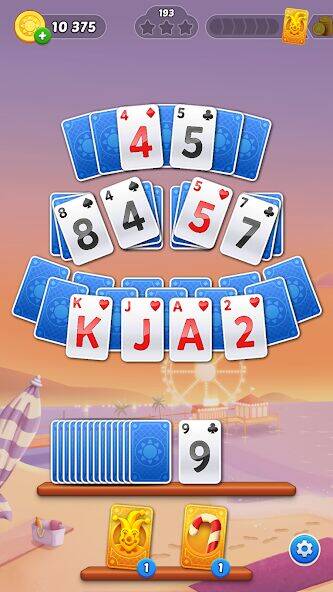 Скачать взломанную Solitaire Sunday: Card Game [Много денег] MOD apk на Андроид