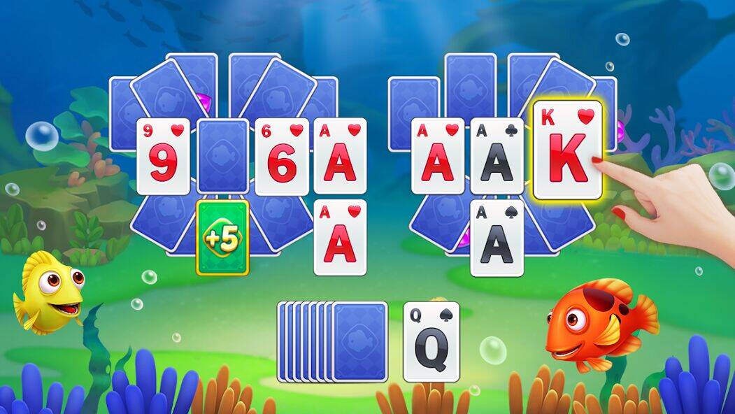 Скачать взломанную Solitaire TriPeaks Fish [Мод меню] MOD apk на Андроид