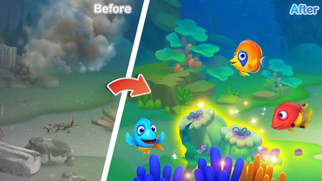 Скачать взломанную Solitaire TriPeaks Fish [Мод меню] MOD apk на Андроид