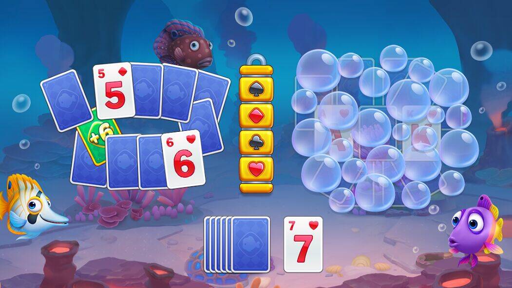 Скачать взломанную Solitaire TriPeaks Fish [Мод меню] MOD apk на Андроид