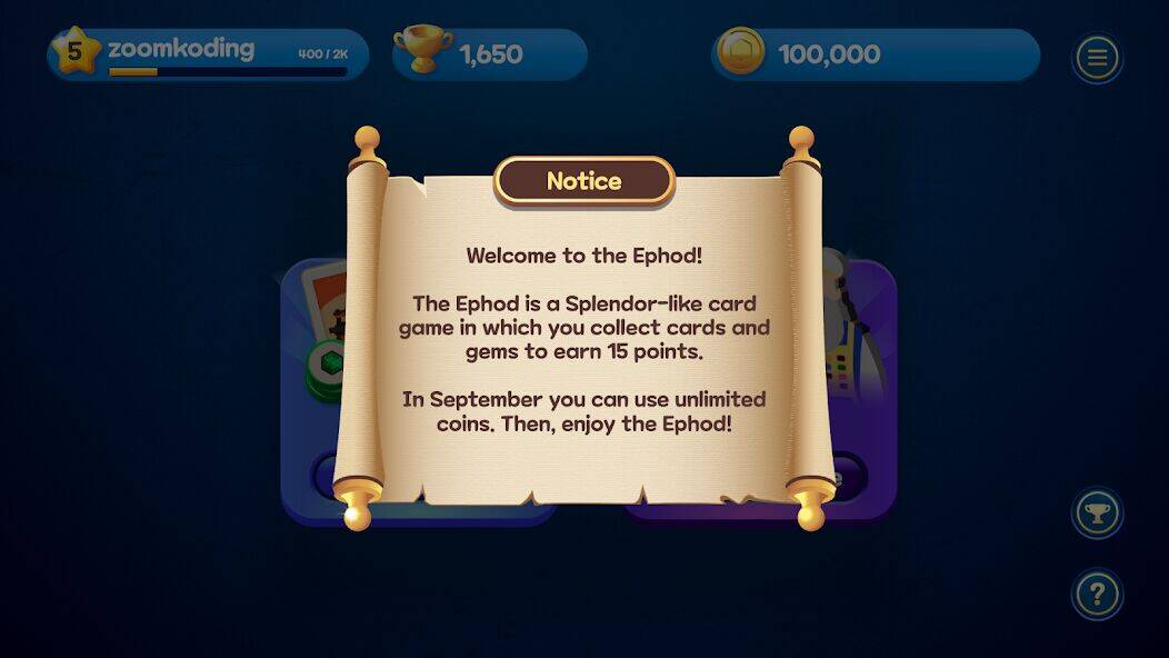 Скачать взломанную Ephod: Strategy Card Game [Много монет] MOD apk на Андроид