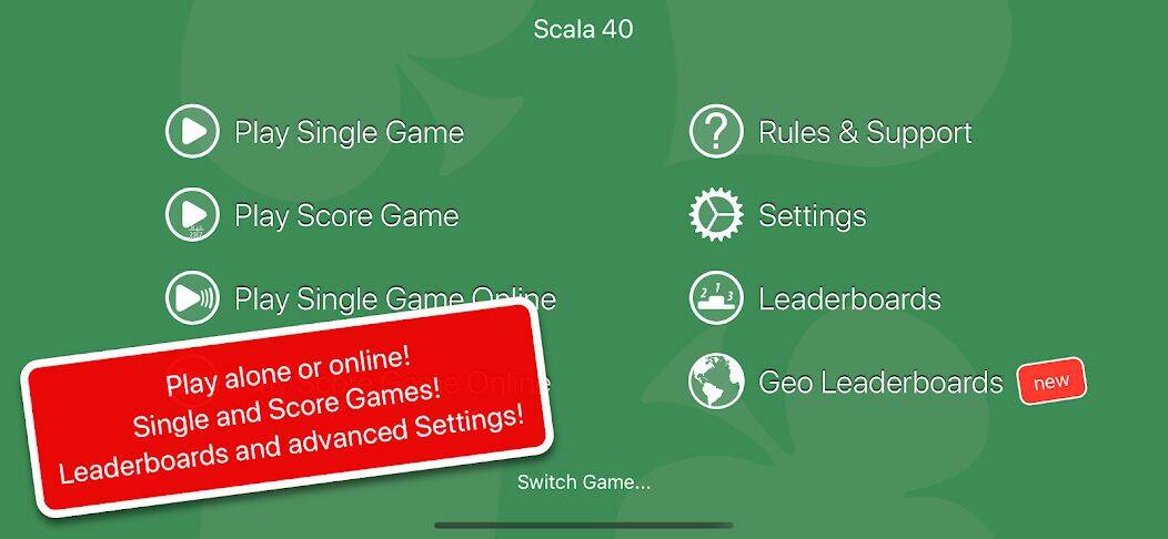 Скачать взломанную Scala 40 - Online or Alone [Много монет] MOD apk на Андроид