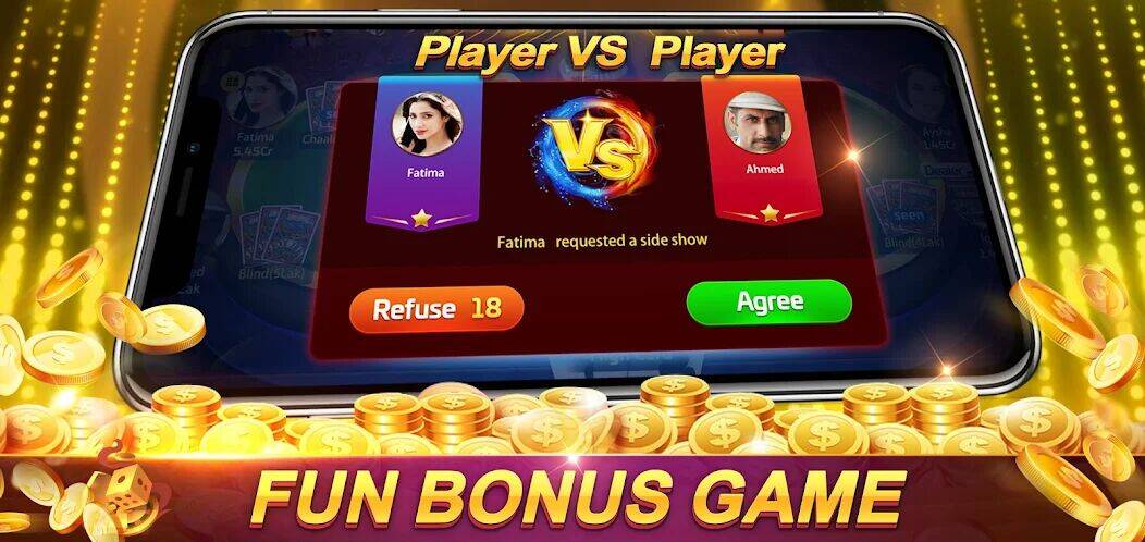 Скачать взломанную Yummy TeenPatti [Много денег] MOD apk на Андроид