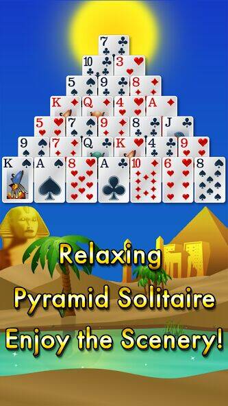 Скачать взломанную Pyramid Solitaire - Egypt [Много денег] MOD apk на Андроид