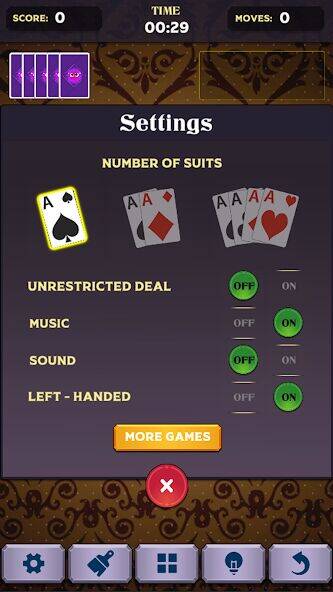 Скачать взломанную Spider Solitair - Classic Card [Много монет] MOD apk на Андроид