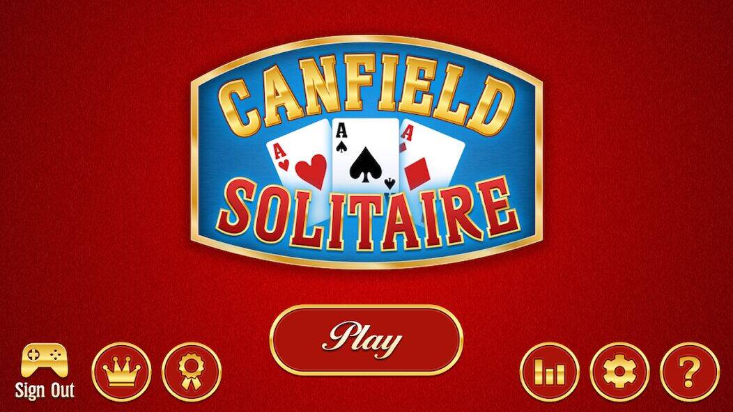 Скачать взломанную Canfield Solitaire [Бесплатные покупки] MOD apk на Андроид
