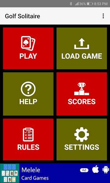 Скачать взломанную Golf Solitaire [Много денег] MOD apk на Андроид