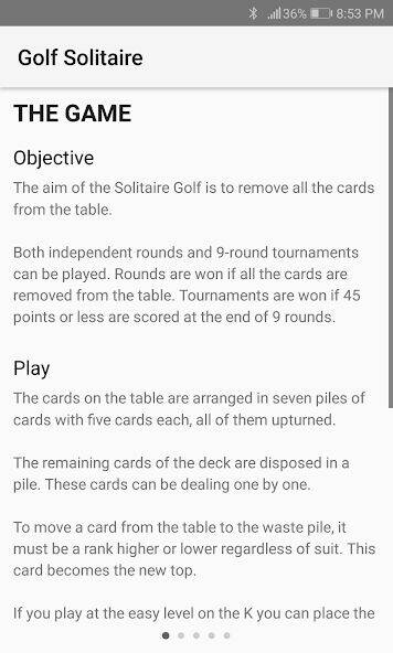 Скачать взломанную Golf Solitaire [Много денег] MOD apk на Андроид