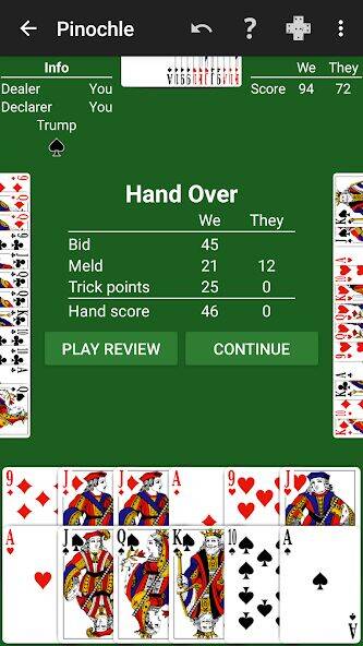 Скачать взломанную Pinochle - Expert AI [Много денег] MOD apk на Андроид