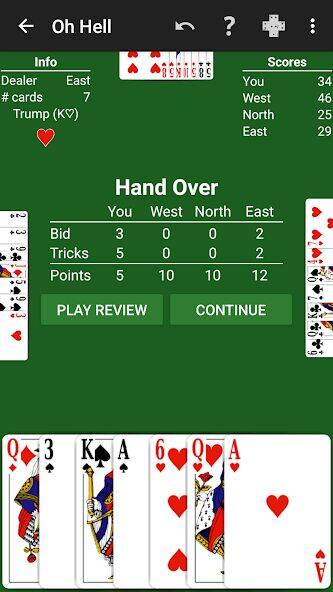 Скачать взломанную Oh Hell - Expert AI [Много монет] MOD apk на Андроид