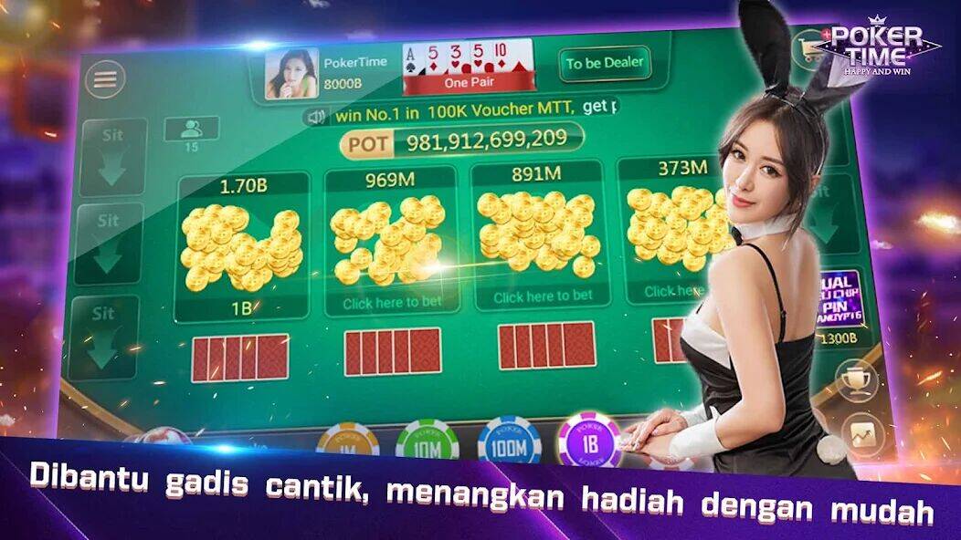 Скачать взломанную Poker Time- Pulsa Texas Holdem [Много монет] MOD apk на Андроид