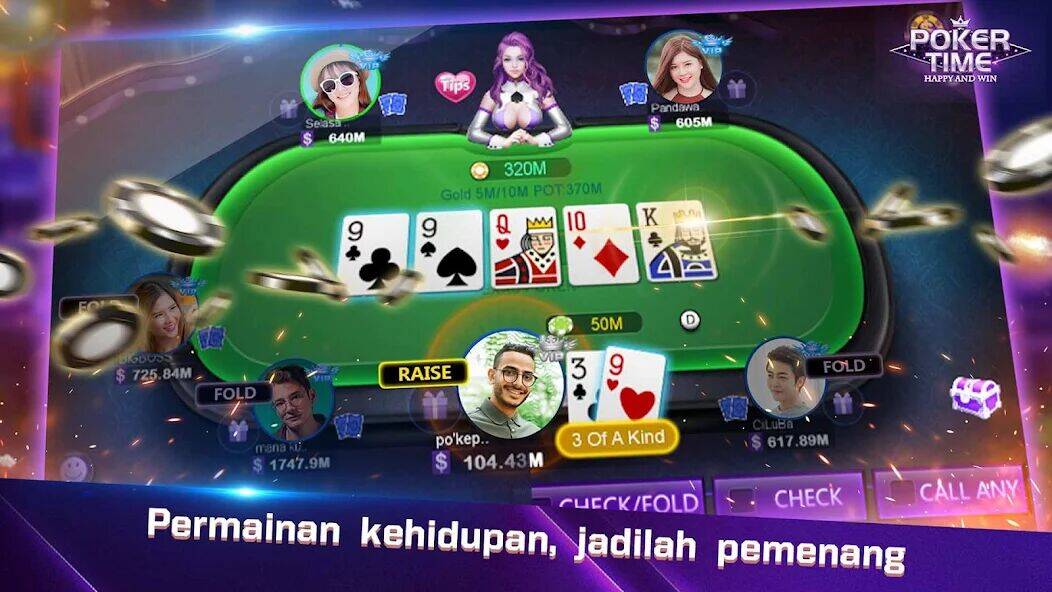 Скачать взломанную Poker Time- Pulsa Texas Holdem [Много монет] MOD apk на Андроид