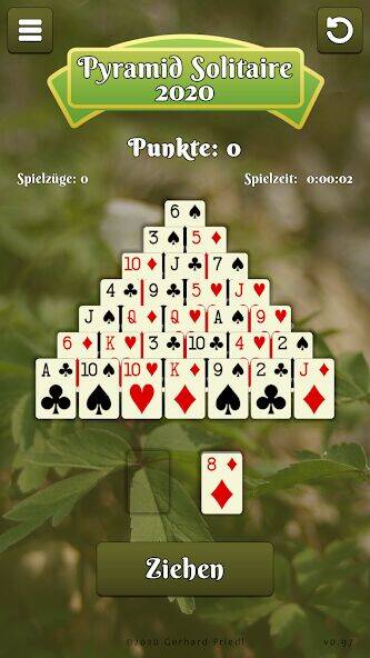 Скачать взломанную Pyramid Solitaire Kartenspiel [Бесплатные покупки] MOD apk на Андроид