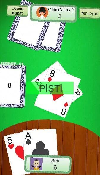 Скачать взломанную Klasik Pişti İnternetsiz [Много монет] MOD apk на Андроид