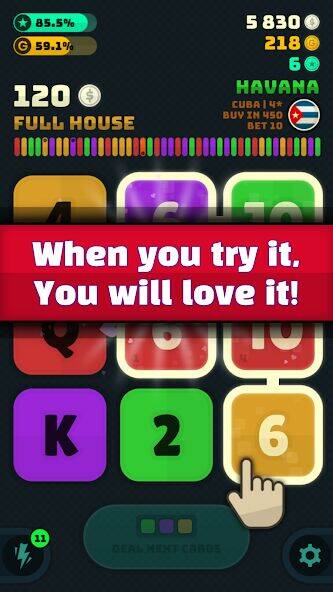 Скачать взломанную Merge Poker [Мод меню] MOD apk на Андроид